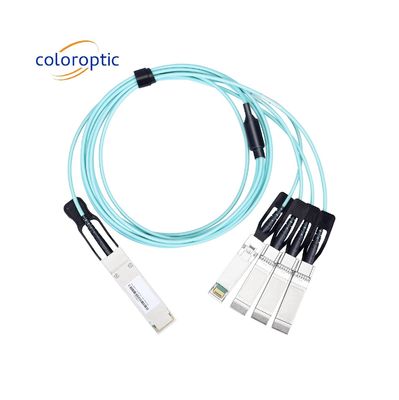 Активный AOC DAC кабель 40G QSFP+ до 4 SFP+ 10G оптический кабель 24AWG