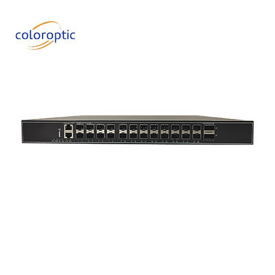Слой 3 24 порта Гигабитный сетевой коммутатор с портами 24*10GE 2*100GE