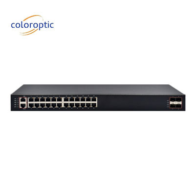 Высокопроизводительный переключатель сети уровня 3 с 24 портами 4 * 10G SFP + порты