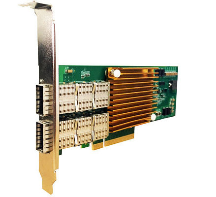 Сетевая Infiniband Pcie Card 40G Dual Port Optical NIC Ethernet сетевой адаптер