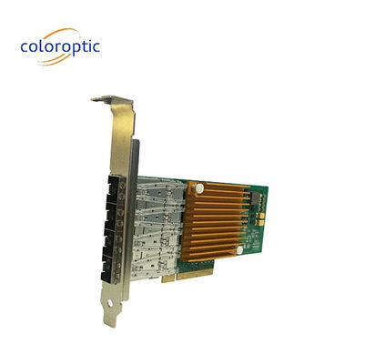 10G Quad Port Ethernet Network Adapter Optical NIC Для сервера Microsoft Windows