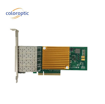 10G Quad Port Ethernet Network Adapter Optical NIC Для сервера Microsoft Windows