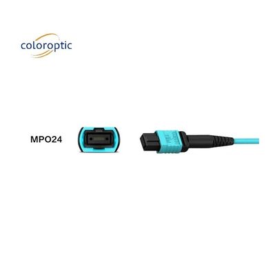 12-ядерный MPO Patch Cord Fiber Mode OM3 G652D Прочность более 1000 раз