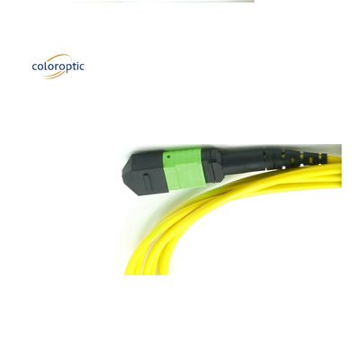OM3 MPO Patch Cord 12 Core Aqua Fiber Optic Connector для эффективной сети