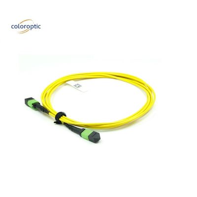 OM3 MPO Patch Cord 12 Core Aqua Fiber Optic Connector для эффективной сети