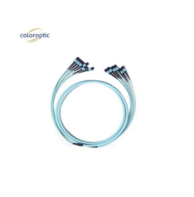 12-ядерный MPO Patch Cord Fiber Mode OM3 G652D Прочность более 1000 раз