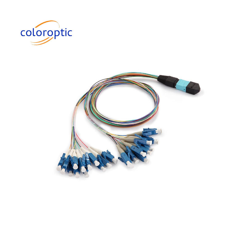 Симплекс / дуплекс MTP Patch Cord Hydra кабель OM3 / OM4 Mpo 24 соединитель