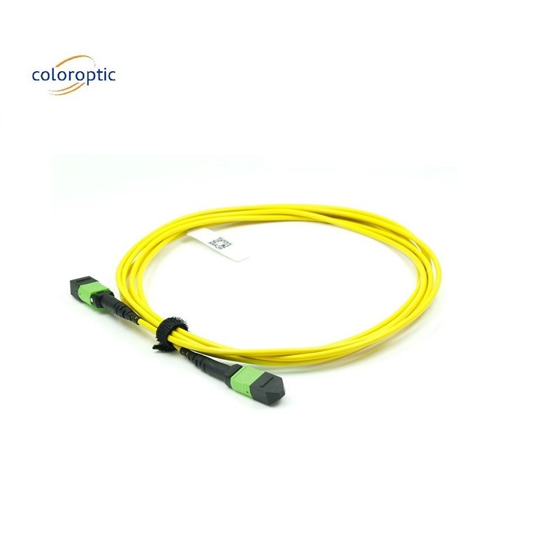 OM3 MPO Patch Cord 12 Core Aqua Fiber Optic Connector для эффективной сети
