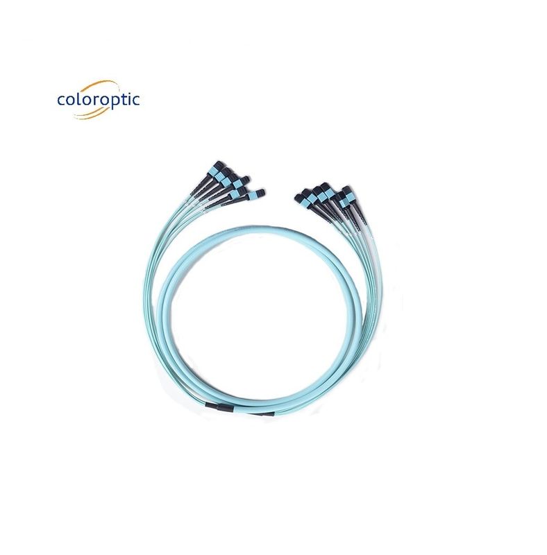 12-ядерный MPO Patch Cord Fiber Mode OM3 G652D Прочность более 1000 раз