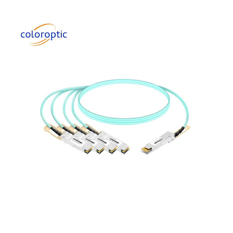 Алюминиевый сплав AOC DAC кабель от 40G QSFP+ до 4 x10G SFP+ для Ethernet-ссылок